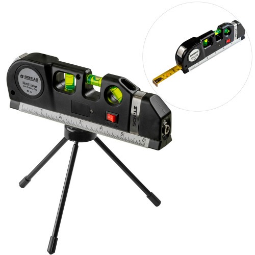 Nível a laser alcance de 6 metros com trena e tripé - NL6 Nível a laser alcance de 6 metros com trena e tripé - NL6