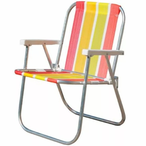 Kit 4 Cadeiras de praia varanda alta em alum�nio - CAD0047