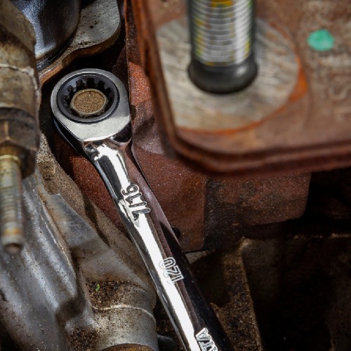 Jogo de chave combinada com catraca 8 a 18 mm 7 pe�as