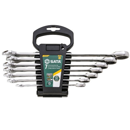 Jogo de chave combinada com catraca 8 a 18 mm 7 pe�as