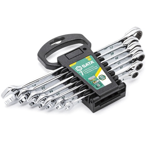 Jogo de chave combinada com catraca 8 a 18 mm 7 pe�as