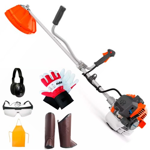 Ro�adeira lateral a gasolina 1,2hp 32,6cc 2T 131R + Kit de Seguran�a