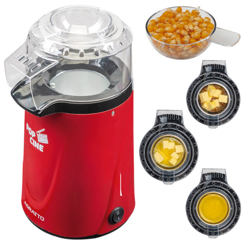 Pipoqueira el�trica com bico direcionador 1.200W Pop Cine vermelha - PP-01  220V