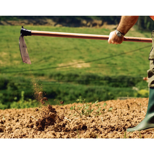 Enxada larga 2.5 cabo de madeira de 145 cm