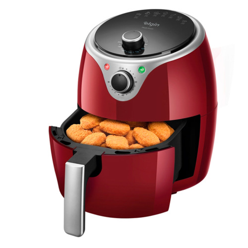 Fritadeira elétrica sem óleo Air Fryer 3,5L 1240 Watts vermelha - Flash Fryer 110V Fritadeira elétrica sem óleo Air Fryer 3,5L 1240 Watts vermelha - Flash Fryer 110V