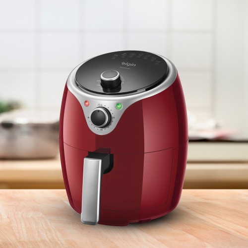 Fritadeira elétrica sem óleo Air Fryer 3,5L 1240 Watts vermelha - Flash Fryer 110V Fritadeira elétrica sem óleo Air Fryer 3,5L 1240 Watts vermelha - Flash Fryer 110V