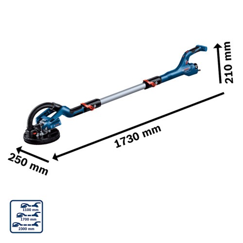 Lixadeira de parede e teto 225 mm 550 watts - GTR 550  110V
