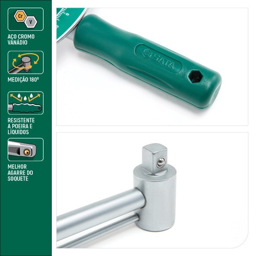 Torqu�metro de vareta 0 - 300 Nm encaixe 1/2