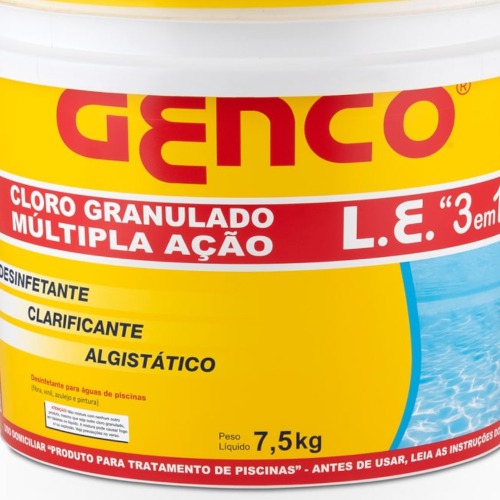 Cloro granulado m�ltipla a��o 3 em 1 - 7,5 Kg