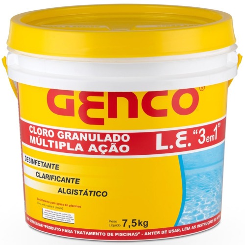 Cloro granulado m�ltipla a��o 3 em 1 - 7,5 Kg