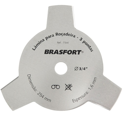 L�mina para ro�adeira 3 pontas 3 x 254 mm - 7347