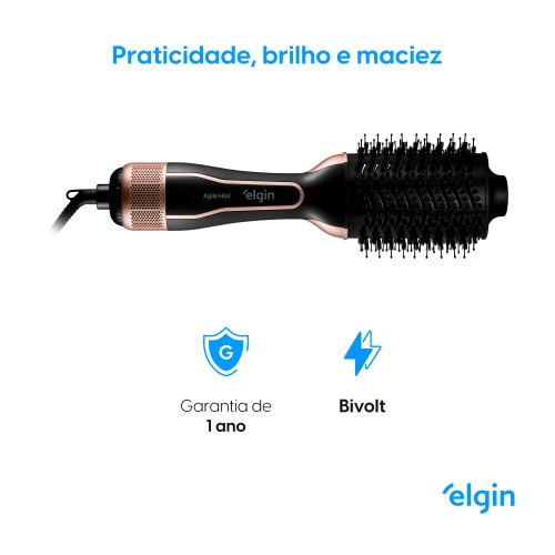 Escova secadora 1200W 4 em 1 Agile hair - ESEC-100  110V/220V