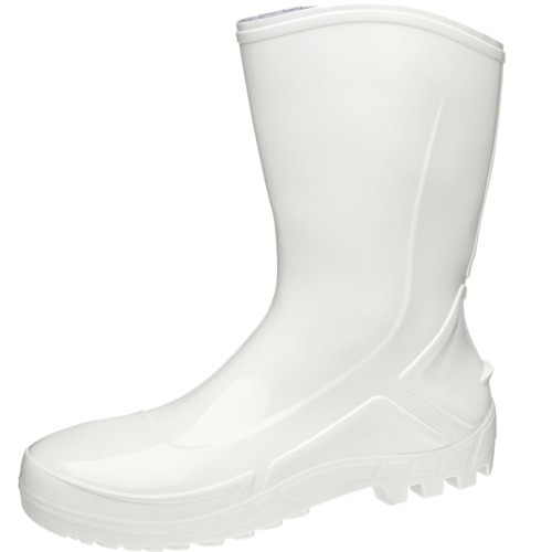 Bota de PVC branca cano m�dio com forro - 110VFLEXF BR