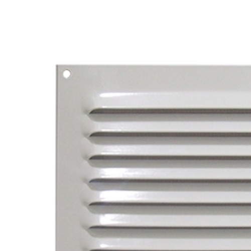 Grade de ventila��o em alum�nio branca quadrada 20 x 20 cm