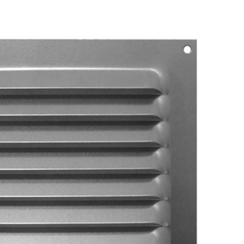 Grade de ventila��o em alum�nio quadrada com tela 20 x 20 cm