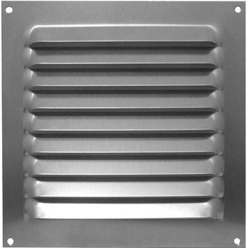 Grade de ventila��o em alum�nio quadrada com tela 20 x 20 cm