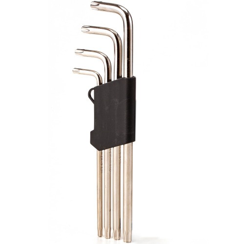 Jogo de chave hexalobular tipo L longa T10 a T50 9 pe�as