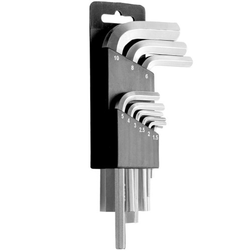 Jogo de chave hexagonaisen 1,5 a 10 mm com 9 pe�as