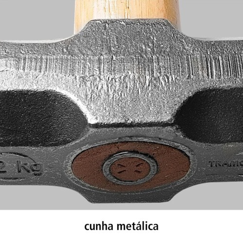 Marreta oitavada 0,5 kg com cabo de madeira