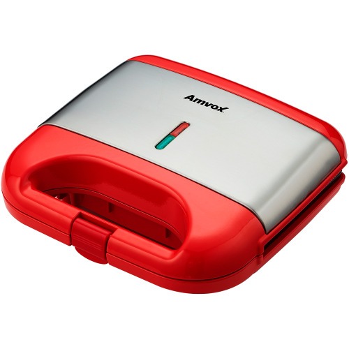 Sanduicheira Grill antiaderente 750 watts inox - AMS 500 Red  220V