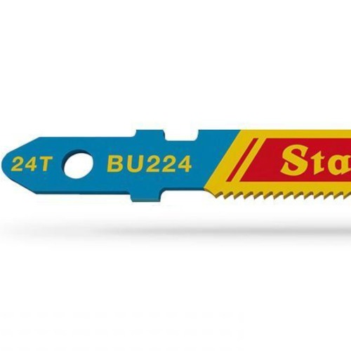 Lâmina serra tico tico 50 mm bimetal para metal 5 peças - BU224 Lâmina serra tico tico 50 mm bimetal para metal 5 peças - BU224