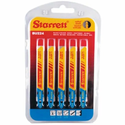 Lâmina serra tico tico 50 mm bimetal para metal 5 peças - BU224 Lâmina serra tico tico 50 mm bimetal para metal 5 peças - BU224