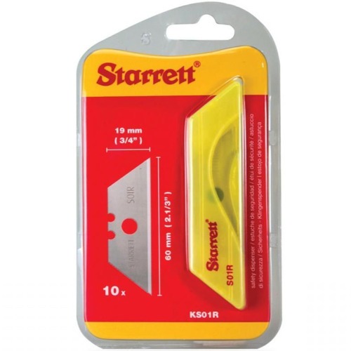 Cartela de l�mina para estilete trapezoidal com 10 pe�as - KS01R