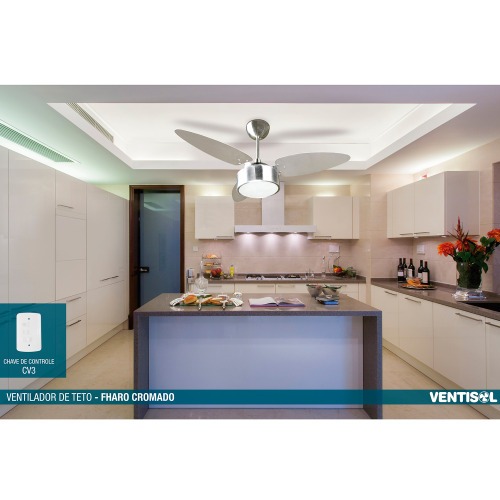 Ventilador de teto 3 p�s em mdf dupla face - Fharo  220V