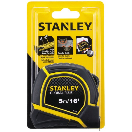 Trena com fita de a�o 19 mm x 5 m com trava - GLOBAL PLUS