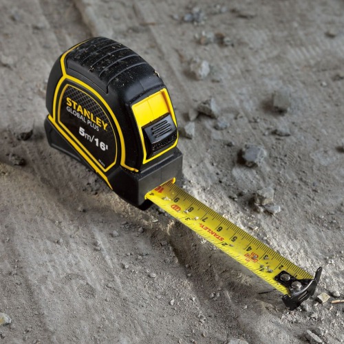 Trena com fita de a�o 19 mm x 5 m com trava - GLOBAL PLUS