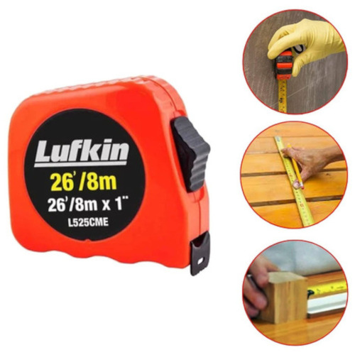 Trena com fita de a�o 25,4 mm x 8 m com trava 