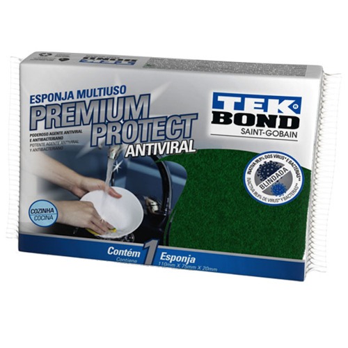Esponja multiuso dupla face - premium protect