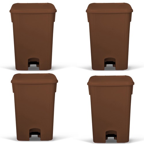 Cesto coletor de lixo 15L com pedal 4 pe�as - MVCP15