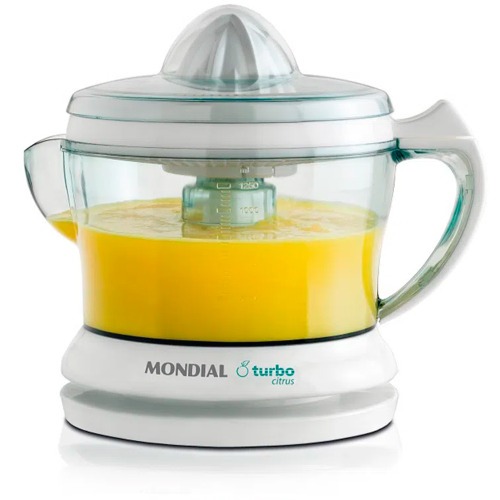 Espremedor de frutas 25 watts dupla rotação Power Turbo Citrus - E-01 220V Espremedor de frutas 25 watts dupla rotação Power Turbo Citrus - E-01 220V
