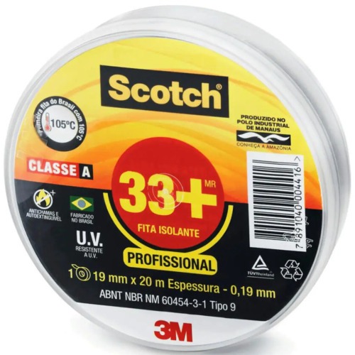 Fita isolante 19 mm x 20 metros� - Scotch 33+