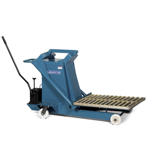 Carro com plataforma elevat�ria mesa com roletes capacidade 600 kg - 4602