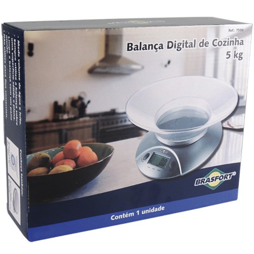 Balan�a de cozinha digital capacidade 5 kg - 7550