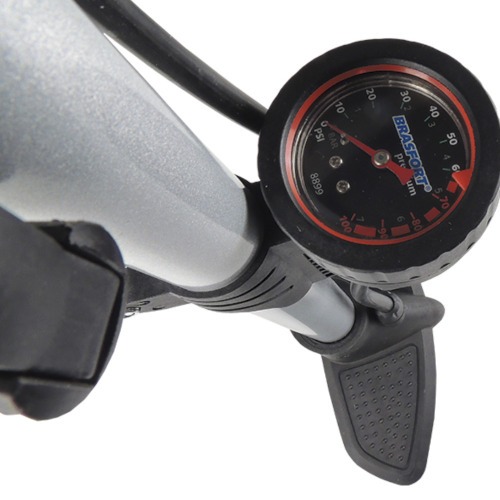 Bomba de ar manual vertical para encher pneus com manômetro premium Bomba de ar manual vertical para encher pneus com manômetro premium