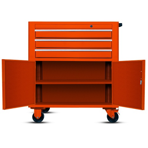Carrinho para ferramentas com 3 gavetas e 2 portas