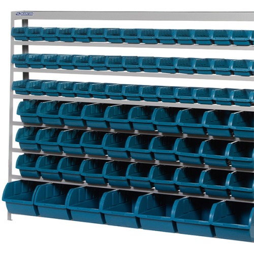Estante met�lica com 82 gavetas  azuis nrs 3 / 5 e 7- EP82A