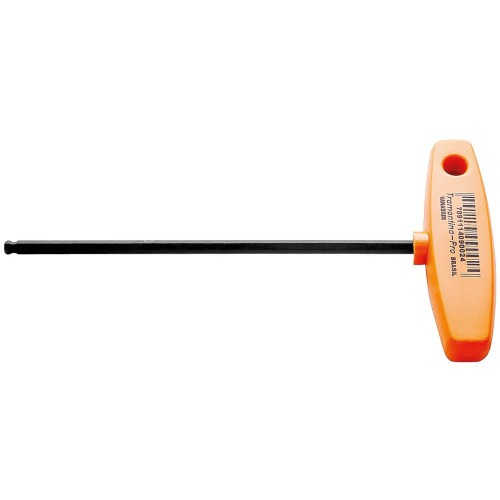 Chave allen abaulada cabo T 8 x 200 mm a�o cromo van�dio