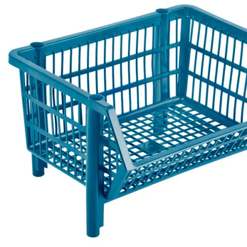 Cesto expositor pl�stico empilh�vel pequeno 24 x 44 x 34 cm - COPAZ