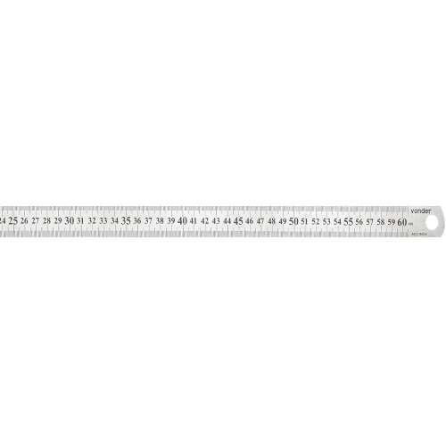 Escala m�trica em a�o inoxid�vel 600 mm