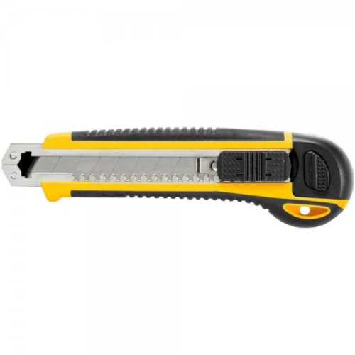 Estilete largo 18 mm emborrachado com 6 l�minas - ES618