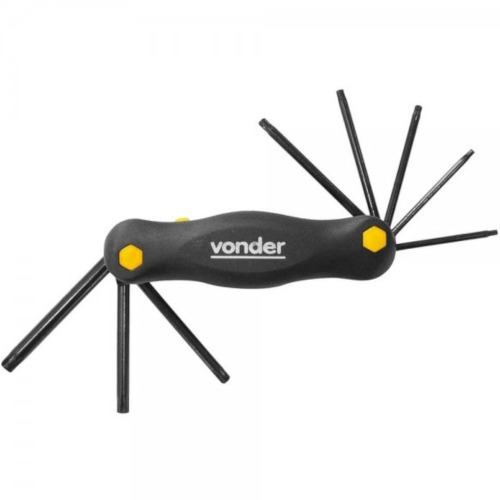 Jogo de chave hexalobular em arma��o T9 a t-40 com 8 pe�as - 35.73.009.040