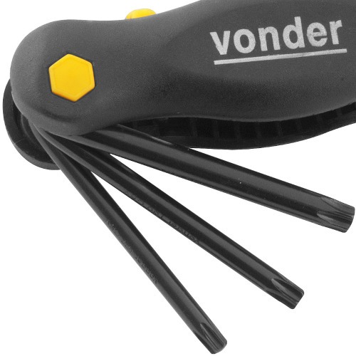 Jogo de chave hexalobular em arma��o T9 a t-40 com 8 pe�as - 35.73.009.040