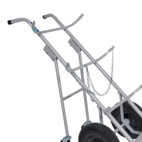 Carro para transporte de oxig�nio e acetileno para 2 cilindros roda pneum�tica - TM-90
