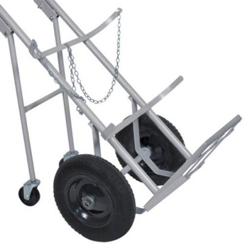 Carro para transporte de oxig�nio e acetileno para 2 cilindros roda pneum�tica - TM-90