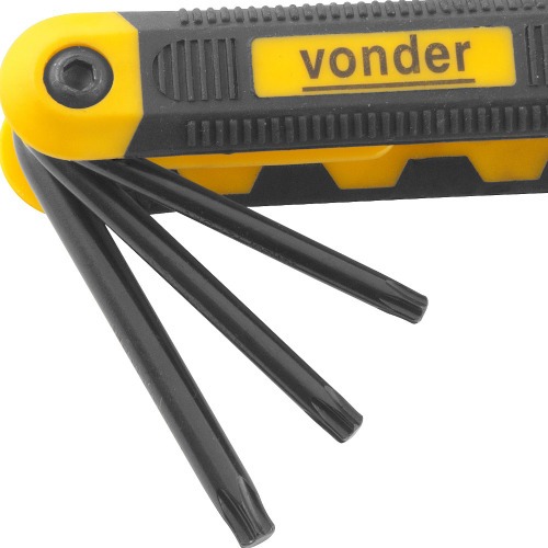 Jogo de chave hexalobular em arma��o T9 a T40 com 8 pe�as - 35.73.209.040