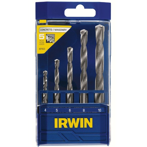Jogo de broca de w�dea 4 a 10 mm para concreto com 5 pe�as - 891503